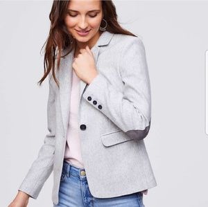 Loft Size 4 Gray Cotton Blazer